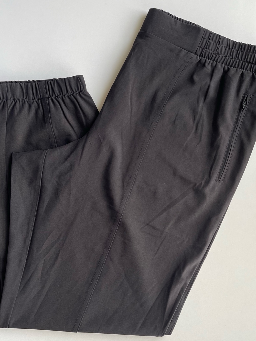 Women’s Black Performance Joggers with Zip Pocket